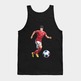 Football Run Kick Goal Tank Top